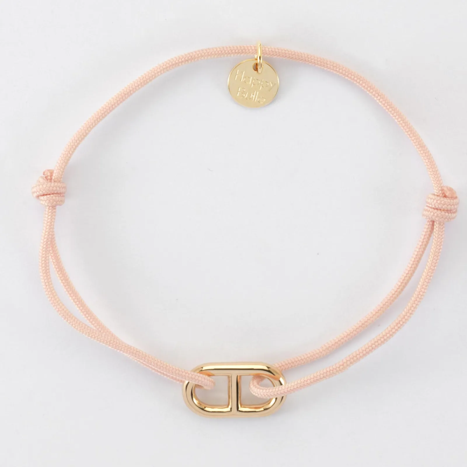 Hot HappyBulle Bracelet maille marine plaqué or 15,4x9 mm Plaqué or 18k