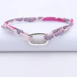 Best HappyBulle Bracelet personnalisé cordon Liberty collection Chapitre mousqueton 11x19 mm argent - à composer Argent rhodié 925