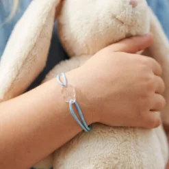 Clearance HappyBulle Bracelet personnalisé enfant médaille gravée acrylique nuage 2 trous 20x14 mm