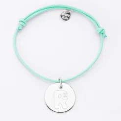 Online HappyBulle Bracelet personnalisé médaille gravée argent dormeuse 19mm - x Barbapapa Argent rhodié 925