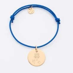 Online HappyBulle Bracelet personnalisé médaille gravée plaqué or dormeuse 19mm - x Barbapapa Plaqué or 18k