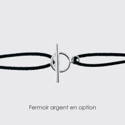 Clearance HappyBulle Bracelet personnalisé médaille gravée argent dormeuse 15 mm - x Barbapapa Argent rhodié 925