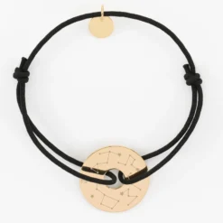 Hot HappyBulle Bracelet personnalisé médaille gravée plaqué or cible soleil 20 mm Plaqué or 18k