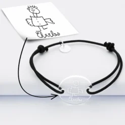 Discount HappyBulle Bracelet personnalisé médaille gravée ronde 2 trous 21mm Acrylique