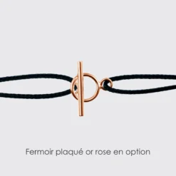 Hot HappyBulle Bracelet personnalisé médaille gravée plaqué or rose 15 mm Plaqué or rose 18k