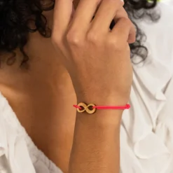 Discount HappyBulle Bracelet personnalisé médaille gravée infini 24 mm Bois