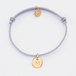 Best HappyBulle Bracelet personnalisé médaille gravée plaqué or 10 mm Plaqué or 18k
