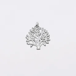 HappyBulle Breloque arbre de vie argent 20 mm Argent rhodié 925