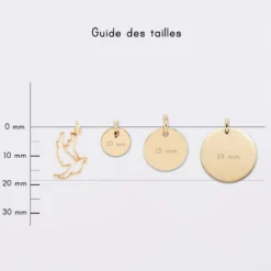 Hot HappyBulle Breloque colombe plaqué or 18 mm Plaqué or 18k