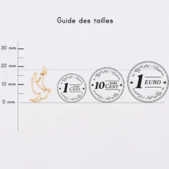 Hot HappyBulle Breloque colombe plaqué or 18 mm Plaqué or 18k