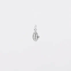 New HappyBulle Breloque coquillage cauri argent 10 mm Argent rhodié 925