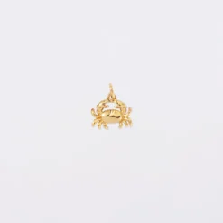Discount HappyBulle Breloque crabe plaqué or 7x12 mm