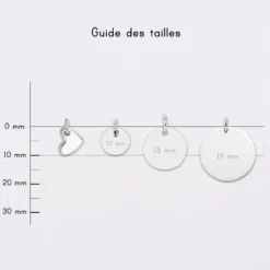 Best HappyBulle Breloque cœur email et argent 10 mm Argent rhodié 925