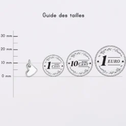 Best HappyBulle Breloque cœur email et argent 10 mm Argent rhodié 925