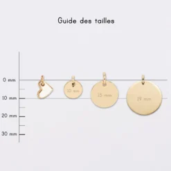 New HappyBulle Breloque cœur email et plaqué or 10 mm Plaqué or 18k