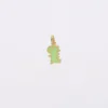 New HappyBulle Breloque dinosaure email et plaqué or 12 mm