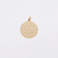 Discount HappyBulle Breloque fleur de vie plaqué or 19 mm