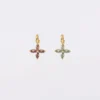 Sale HappyBulle Breloque fleur pétales zircons plaqué or 10 mm