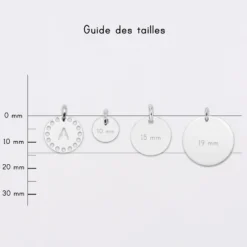 Best HappyBulle Breloque lettre initiale dentelle argent 14 mm