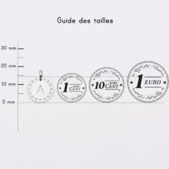 Best HappyBulle Breloque lettre initiale dentelle argent 14 mm