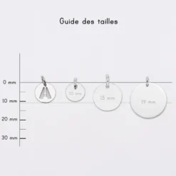 Outlet HappyBulle Breloque lettre initiale évidée argent 11 mm