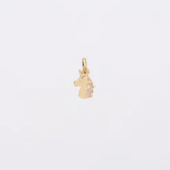 Online HappyBulle Breloque licorne email et plaqué or 12 mm