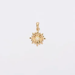 Online HappyBulle Breloque scintillante plaqué or 13 mm Marguerite