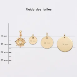 Online HappyBulle Breloque scintillante plaqué or 13 mm Marguerite