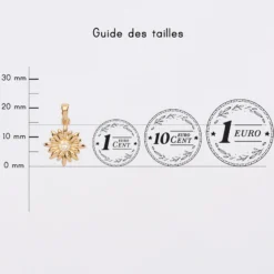 Online HappyBulle Breloque scintillante plaqué or 13 mm Marguerite