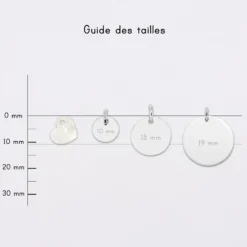 New HappyBulle Breloque nacre argent 10 mm Argent rhodié 925