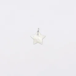 New HappyBulle Breloque nacre argent 10 mm Argent rhodié 925