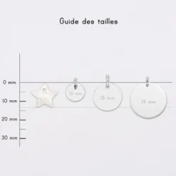New HappyBulle Breloque nacre argent 10 mm Argent rhodié 925