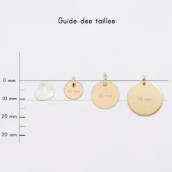 Discount HappyBulle Breloque nacre plaqué or 10 mm Plaqué or 18k