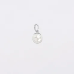 New HappyBulle Breloque perle nacre argent 8,5 mm Argent rhodié 925
