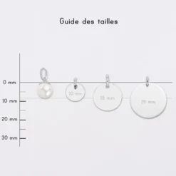 New HappyBulle Breloque perle nacre argent 8,5 mm Argent rhodié 925