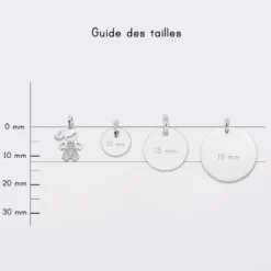 Clearance HappyBulle Breloque petite fille scintillante argent 12 mm Argent rhodié 925
