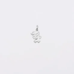 Clearance HappyBulle Breloque petite fille zircon argent 12 mm Argent rhodié 925