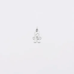 Sale HappyBulle Breloque petit garçon zircon argent 12 mm