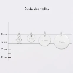Sale HappyBulle Breloque petit garçon zircon argent 12 mm