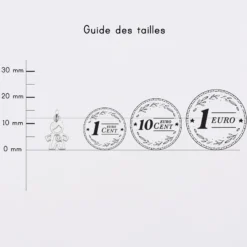 Sale HappyBulle Breloque petit garçon zircon argent 12 mm