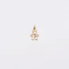 Hot HappyBulle Breloque petit garçon zircon plaqué or 12 mm