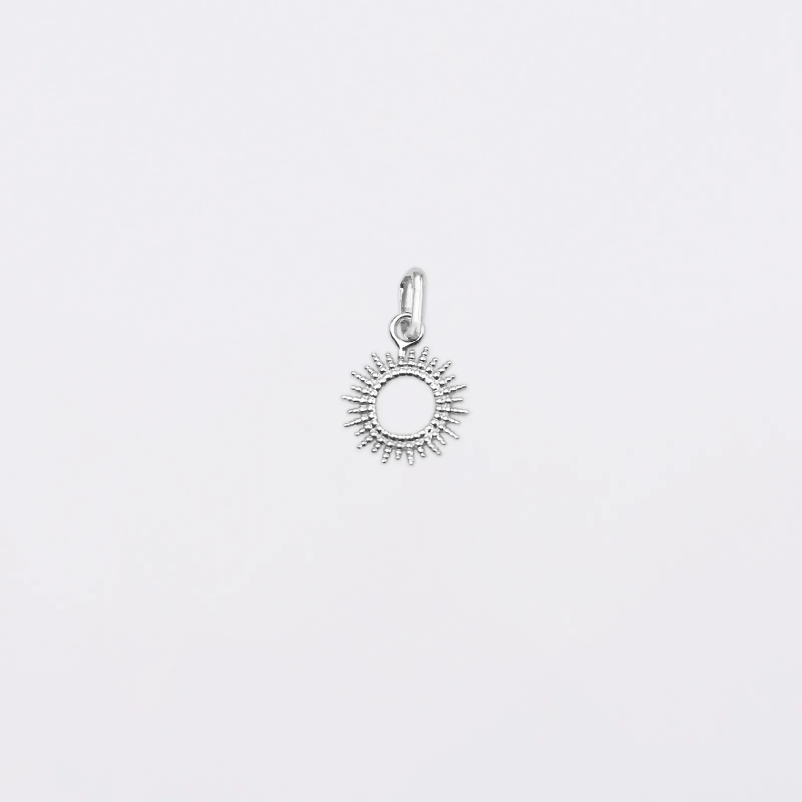 Discount HappyBulle Breloque soleil ouvert argent 10 mm Argent rhodié 925