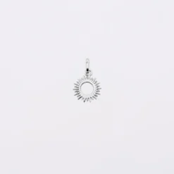Discount HappyBulle Breloque soleil ouvert argent 10 mm Argent rhodié 925