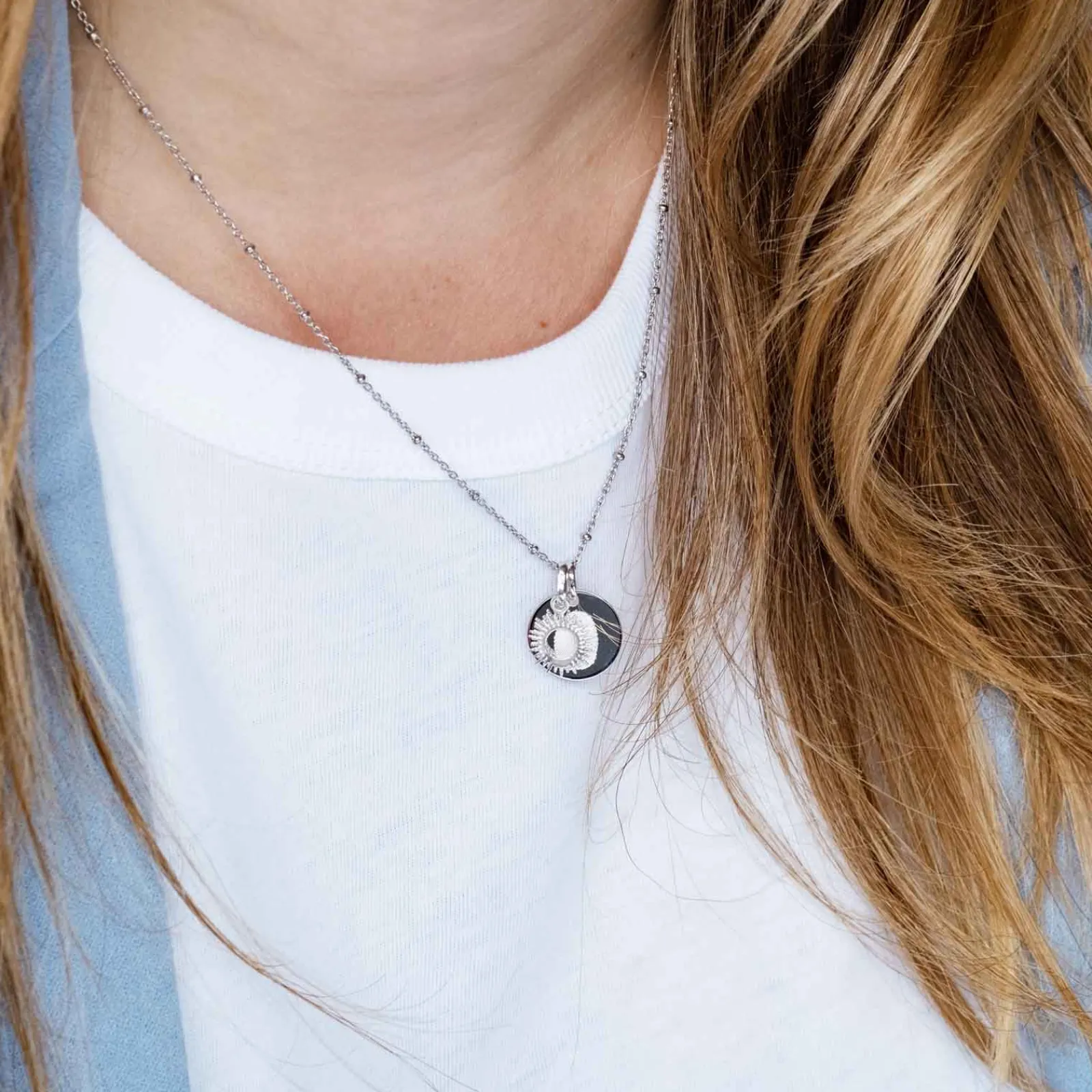 Discount HappyBulle Breloque soleil ouvert argent 10 mm Argent rhodié 925