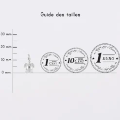 HappyBulle Breloque tortue argent 10 mm
