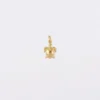 Outlet HappyBulle Breloque tortue plaqué or 10 mm