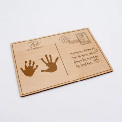 Discount HappyBulle Cadre carte postale personnalisé bois gravé 15x10 cm avec support - édition spéciale 