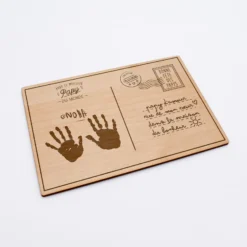 New HappyBulle Cadre carte postale papy personnalisé bois gravé 15x10 cm avec support - édition spéciale 
