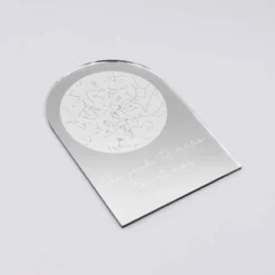 Sale HappyBulle Cadre ciel étoilé personnalisé acrylique gravé miroir argenté 10x15 cm