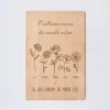 Best HappyBulle Cadre personnalisé bois gravé 15x10 cm avec support - édition spéciale "Joli jardin"